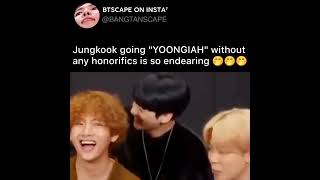 Jungkook Going Yoongiah Without Any Honorifics Is So Endearing 
