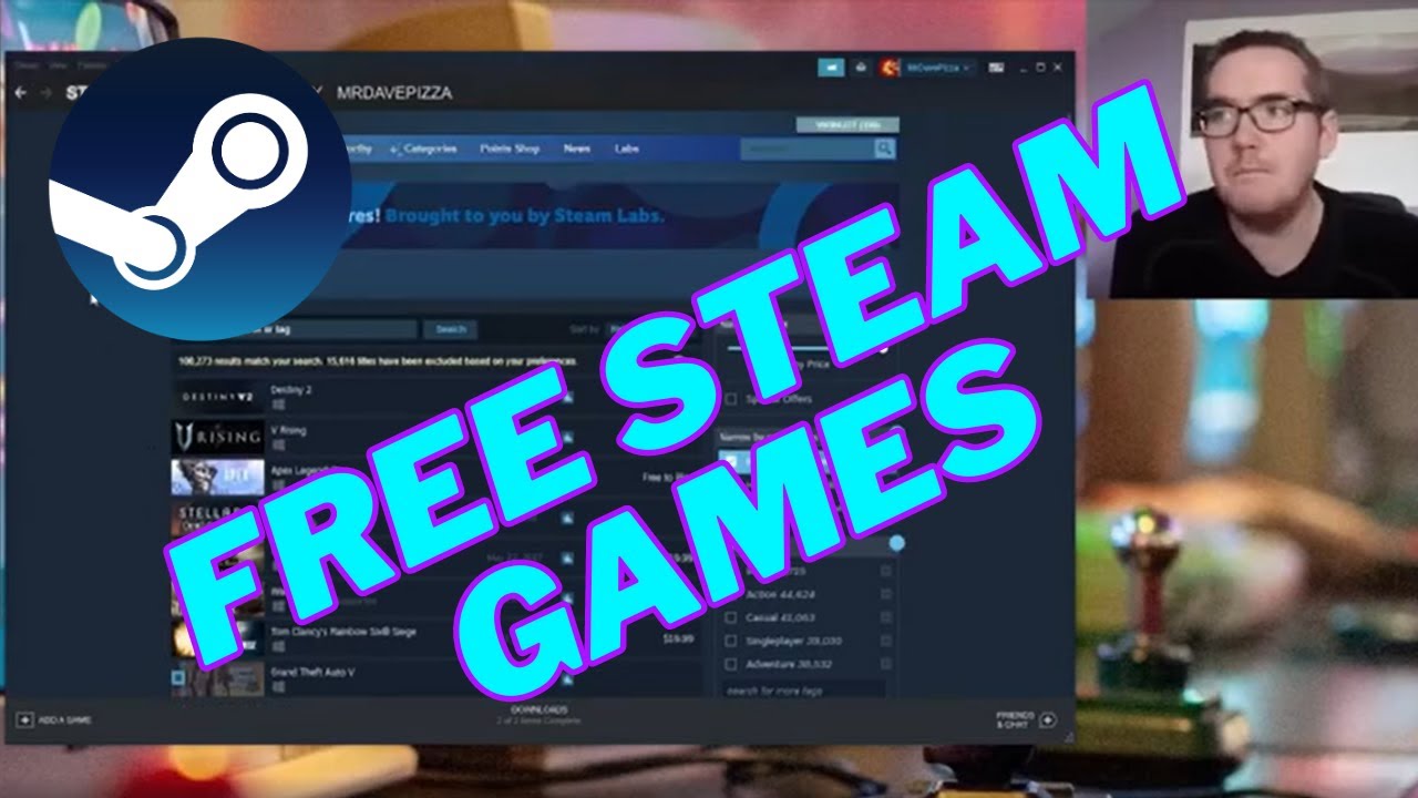 How to Find Free Games on Steam PIZZAPOST - MR. DAVE PIZZA!