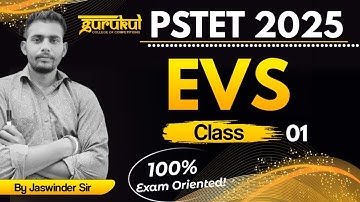 PSTET 2025 | EVS Preparation | Class 01 | PSTET Paper 1