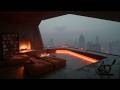 Deep Flow Studio | Foggy City Night Focus Music | Ambient Productivity Beat ~ Deep Focus Zen