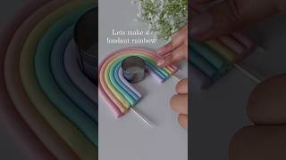 how to make fondant rainbow/rainbow kaisy bnay/#rainbow #fondantrainbow #faizascakes