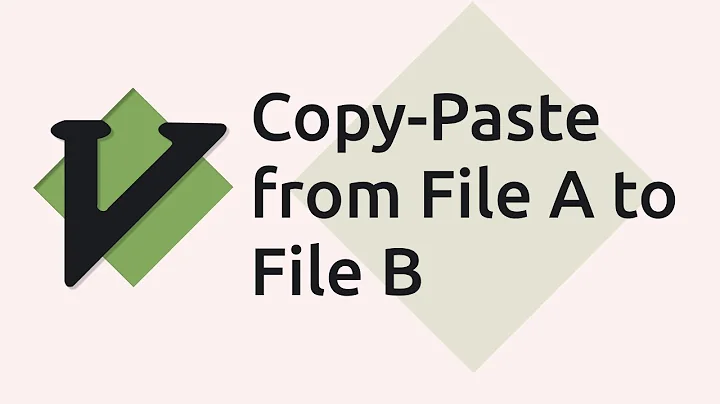 How to Copy and Paste content from one File to Another file in VI Editor?