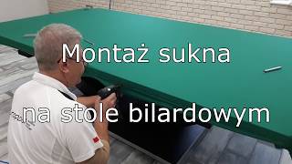 Montaż Sukna Na Stole Bilardowym - How To Install Pool Table Cloth - Ron Victory Ii Plus