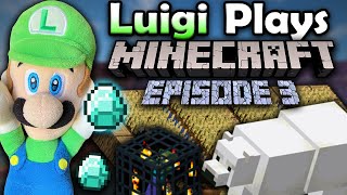Luigi Plays Minecraft! Episode 3 ~ Grind Mode!