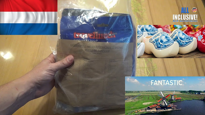 Сухой паёк ИРП армии Нидерландов. Сухпай MRE Niederlande.