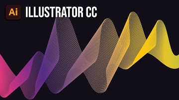 Dynamic Line Wave Design | Adobe Illustrator Tutorial