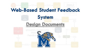 Web-Based Student Feedback System Design Docs and Interface Prototype