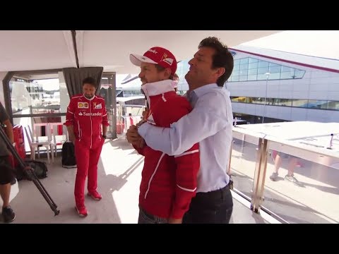 F1 2017 British GP - When Mark Webber met Sebastian Vettel