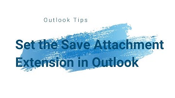 Set safe attachment extensions in Outlook