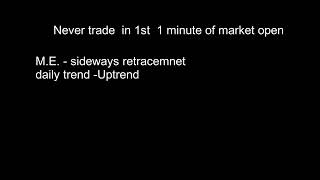 do not enter the trade before 9:16