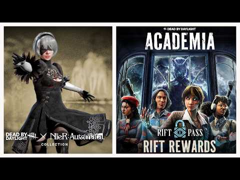 DEAD BY DAYLIGHT NIER AUTOMATA COLLECTION REVEAL! RIFT ACADEMIA REWARDS REVEAL!
