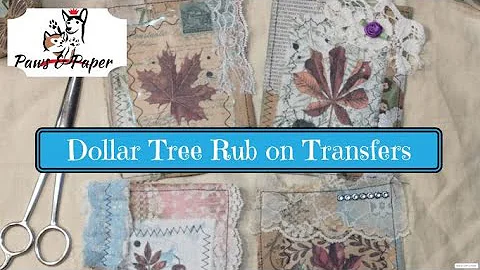 Dollar Tree Rub on Transfers Make Amazing Embellishments!