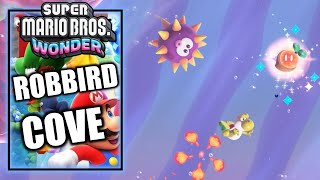 Super Mario Bros Wonder – Robbird Cove - 100% All Wonder Seeds, Flower Coins & Flag