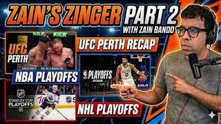 UFC Perth Recap! + NBA/NHL Playoff Updates