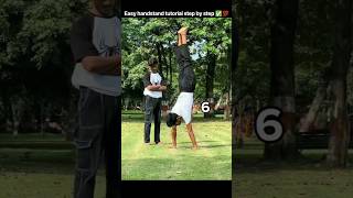 Easy Handstand Tutorial step By step ✅💯#shorts
