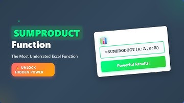 Excel SUMPRODUCT: Unleash Its Underrated Power! 🔥