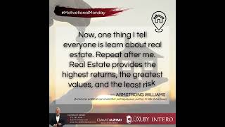 Armstrong Williams - Monday Motivation #realestate