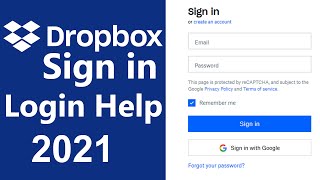 Dropbox Login 2021 | Dropbox Mobile App Login Help | Dropbox.com Sign In