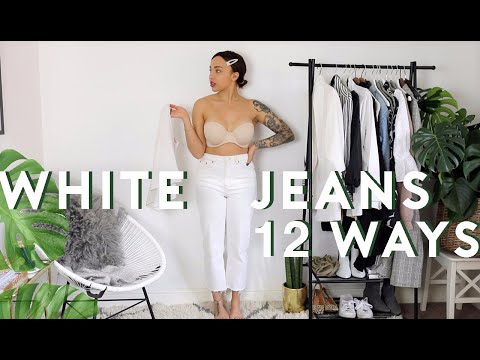 12 WAYS TO STYLE WHITE JEANS