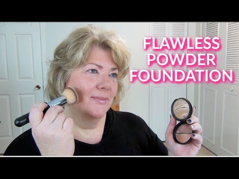 Powder Foundation Application Tips for Mature Skin - YouTube