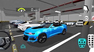 New Blue Mustang Muscle Car For Parking - 3D Driving Class 2025 Gameplay Car Android iOS screenshot 5
