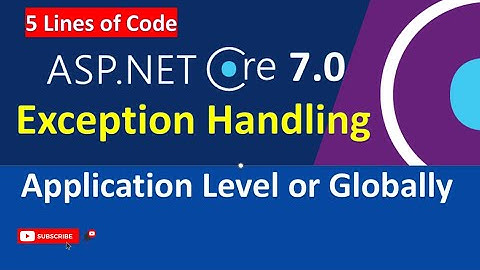 How to implement global exception handling in ASP .NET Core Web API 7.0