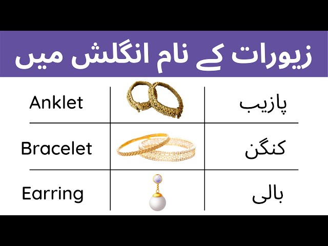Jewellery Name Hindi And English 2024 | towncentervb.com