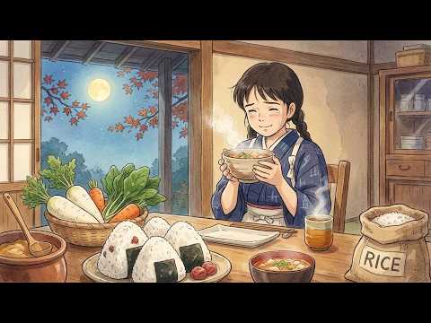 Cozy Japanese Countryside ASMR | Harvest to Dinner: Tonjiru Soup & Onigiri | Ghibli Style ASMR