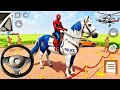 🕷️Spiderman Buy A New Police White Horse&amp;Red Spiderman 3D Game🎮Indian Theft Auto 💥Lot's of Spiderman