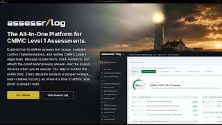 AssessrLog Product Tour | CMMC Level 1 Self-Assessment