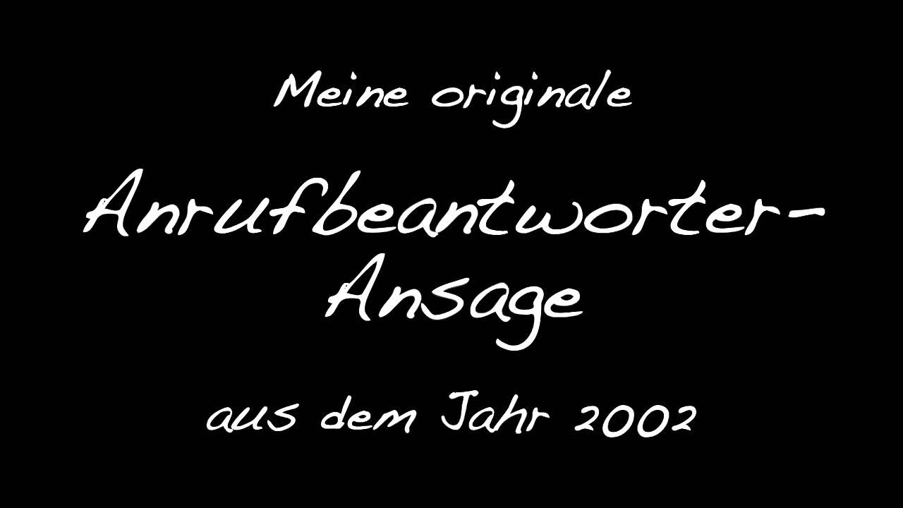 Update Meine alte Anrufbeantworter-Ansage