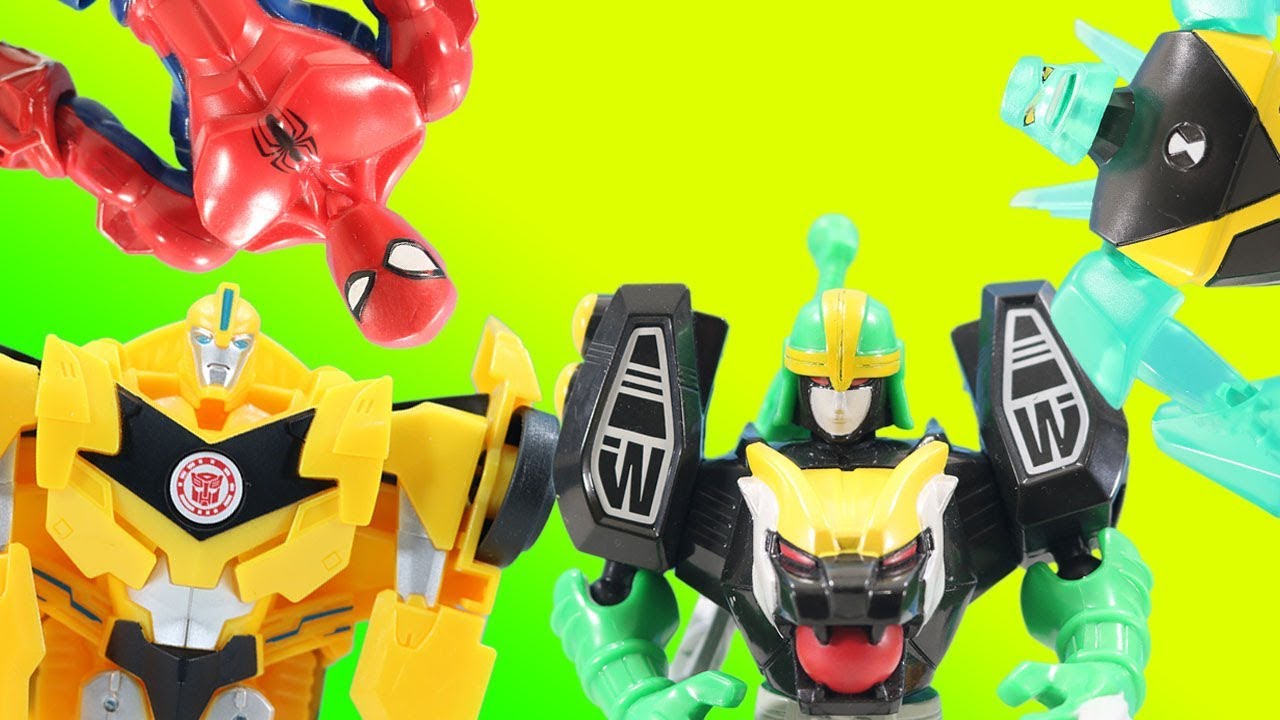 transformers robots in disguise Transformers Power Rangers Marvel Super Heroes Surprise Challenge