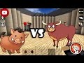 Pelea Epica Jabali vs Toro en Survivalcraft 2