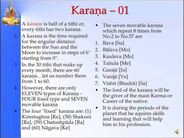 Panchanga--karaṇa 01-Slide 26 of 35- Pt. Sanjay Rath class=