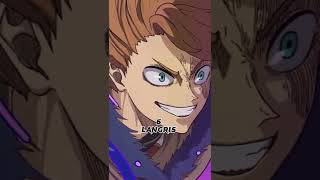 Black Clover strongest magic knights ranking #anime