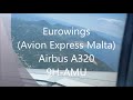 Landung Eurowings Flug EW9612 nach Korfu (CFU), Airbus A320, 9H-AMU