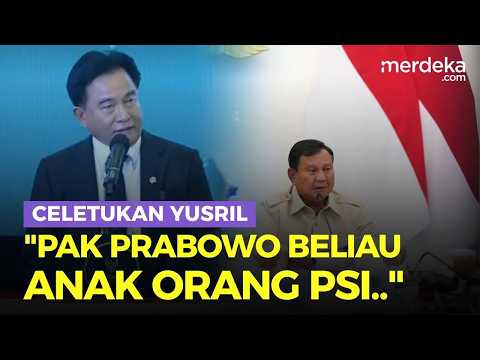 Celetukan Menko Yusril: Pak Prabowo Bukan Seperti Saya NU, Beliau Anak Orang PSI