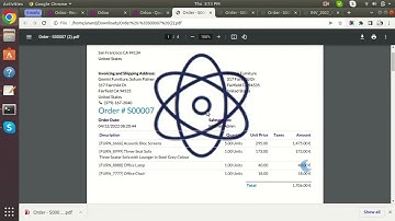 PDF Report watermark Odoo
