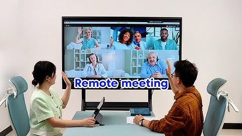 How does JAV Interactive Flat Panel H10S start a remote meeting?