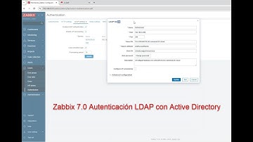 Zabbix 7.0 Autenticación LDAP con Active Directory