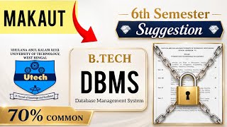 DBMS - Database Management System 6th Semester suggestion MAKAUT