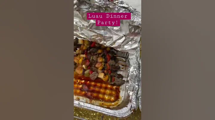 Luau Birthday Dinner! #aloha #luau #fyp #fypシ #explorepage #shorts #youtubeshorts
