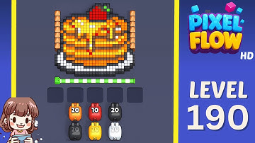 Pixel Flow Level 190 Solution Walkthrough