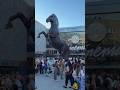 Life-size Trojan Horse prop from The Odyssey at Universal CityWalk! #TheOdyssey #Odyssey #3DPrinting