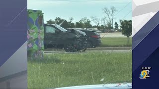 Crash at Cedar Rapids intersection leaves on car on its top, no one injured