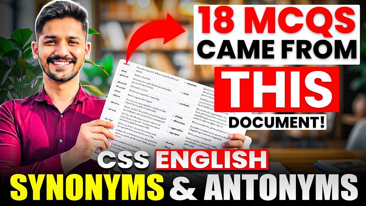 🔥CSS Vocabulary Secret Revealed! - Synonyms and Antonyms in English for ...