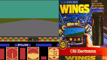 Wings (1983/Atari 2600) Prototype never released discovered in 2004 Barely playable - Gameplay