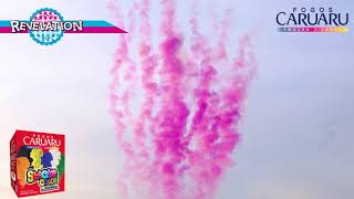 Torta Smoke Color em Leque - Rosa - Fogos Caruaru