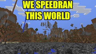 CRAZY WORLD Minecraft Speedrunner vs Hunter