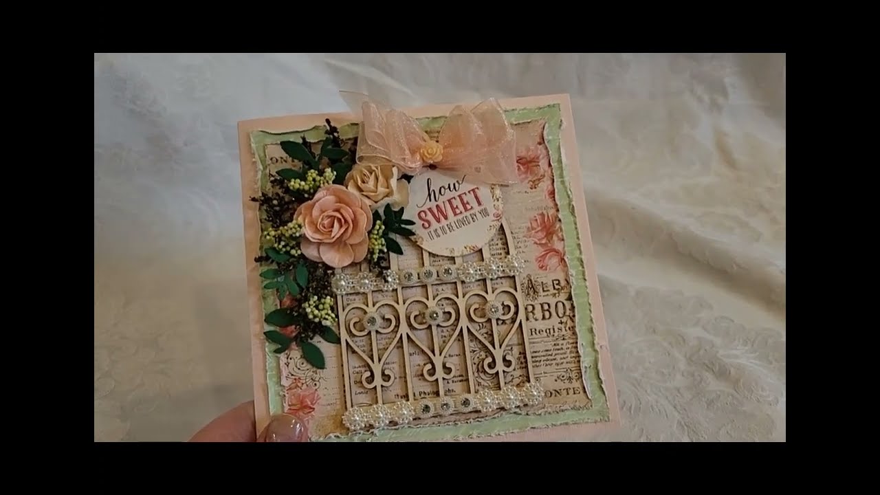 6x6 Single Fold Shabby Chic Cards